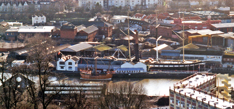 SS Great Britain and the replica of Cabot's Matthew