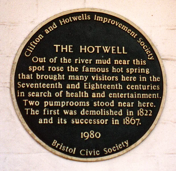 Hotwells Colonade plaque