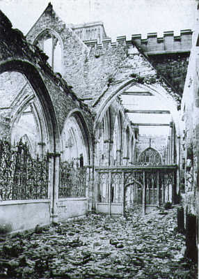 Temple Church bombed