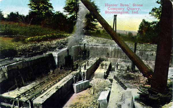 Hunter Bros.' Stone Company Quarry, Bloomington, Indiana