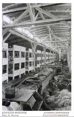 Interior of Men's Barracks - Auschwitz II-Birkenau