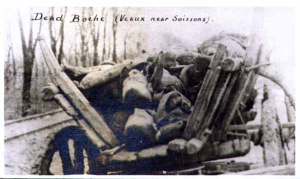 Dead Boche (Vieux near Soissons)