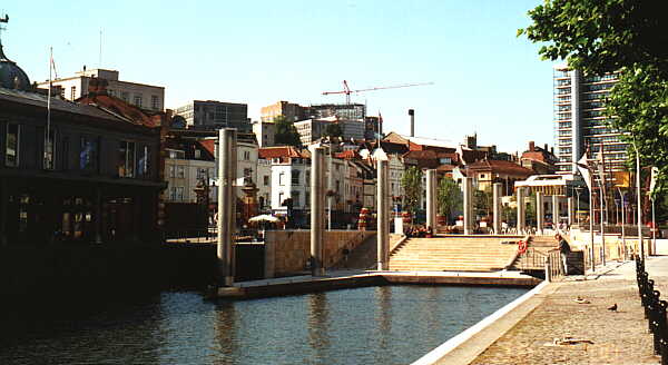 The city centre from the docks