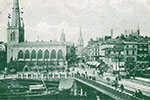 Bristol Bridge and St. Nicholas Church. 1905 postcard.