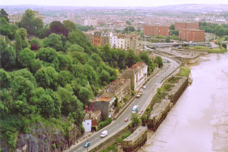 Hotwells from Clifton Suspension Bridge