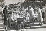 Beauley Road and Coronation Road in Bedminster joined together for this street party. A relation, Mary Hancock, is the lady in glasses on the right. Photo from Corrie Rutter.