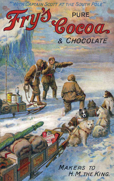 Advertising by Fry's showing the Scott Expedition