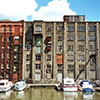 Huller House and the Cheese Warehouse before renovation on Redcliffe Wharf