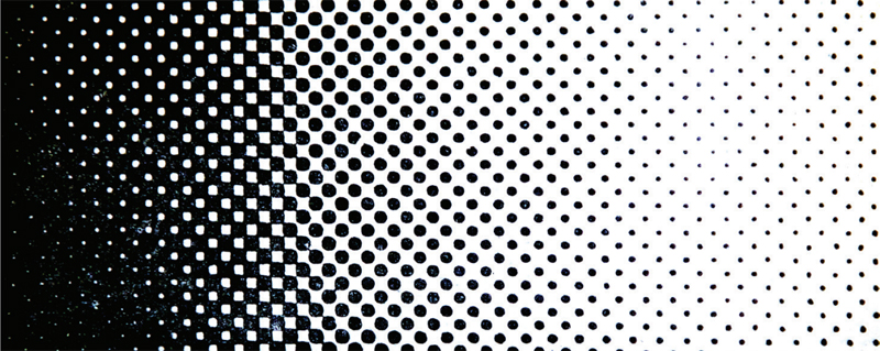 Black and White halftone screen
