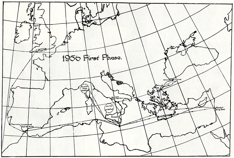 HMS Eagle chart drawn by John Hughes