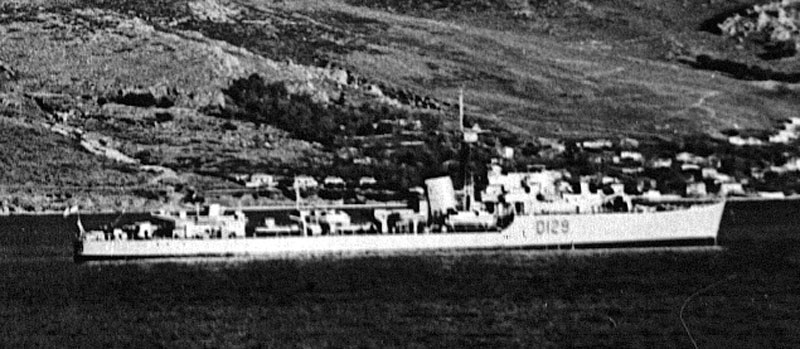 PNS Tariq, Dragomesti, Greece, 1950