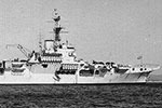 HMS Warrior ~ 1954. Photo from dad's photo albums