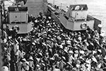 Taking Vietnamese refugees from Haiphong to Saigon, 1954. Photo from dad's photo albums