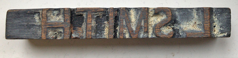 Leslie Smith's Name Type block