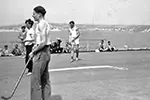 Deck hockey, Marsaxlokk, Malta, 1954