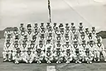 HMS Warrior's Port Watch, Kure, Japan in 1954