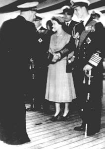 Royal Greeting To Commander of Russian Cruiser Sverdlov