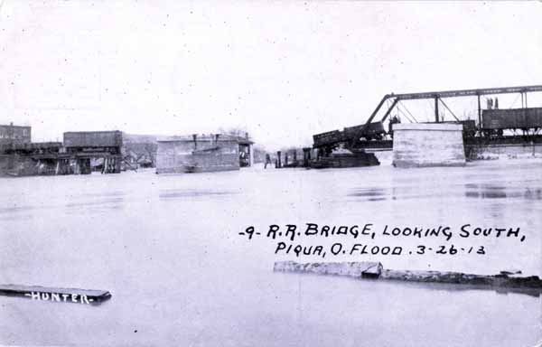 Railway Bridge looking south, Piqua, Ohio