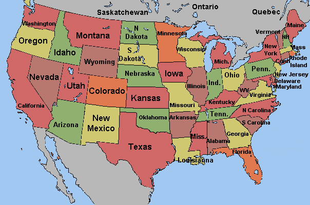 Map of the United States