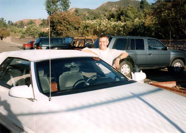 Mike and our hire car