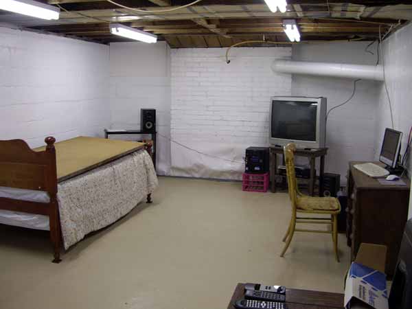 The first basement room