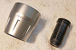 The separated lens unit and zoom shroud.