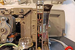 This is the mechanism in the on position.