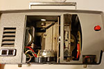 The projector with the lamp removed.
