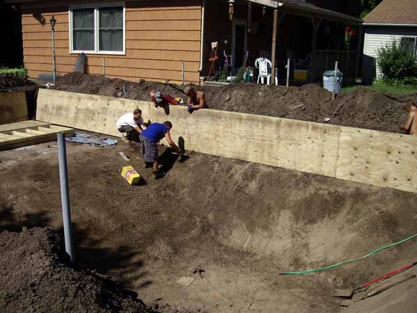 New pool siding