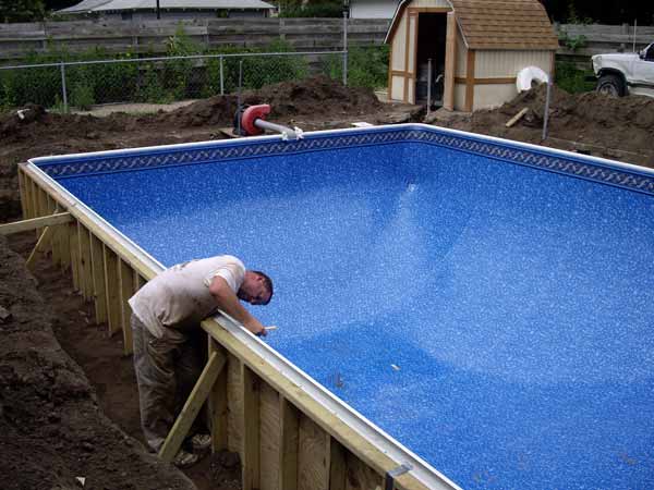 Finishing the liner installation