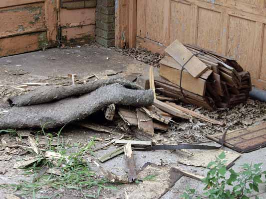 Some of our building debris