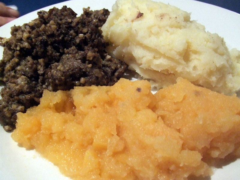 Haggis neeps and tatties