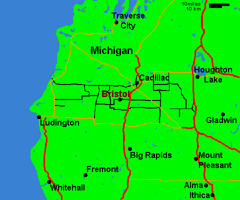 Michigan map