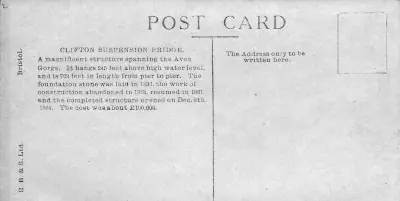 postcard back
