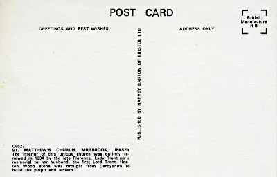 postcard back