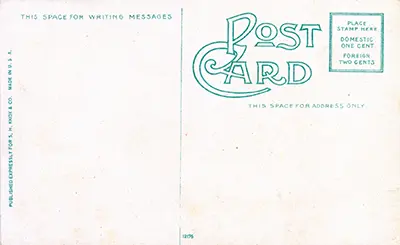 postcard back