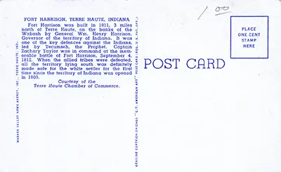 postcard back