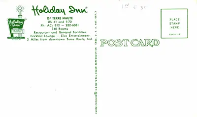 postcard back