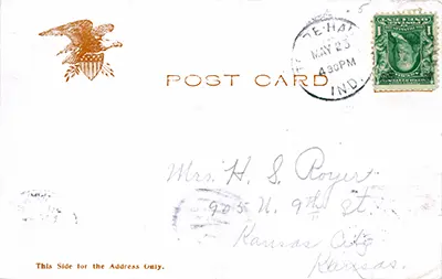 Postcard back