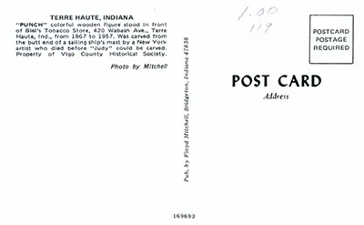 postcard back