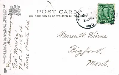 Postcard back