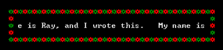 Scrolling text