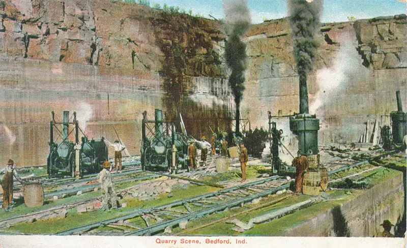 An Indiana Limestone Quarry