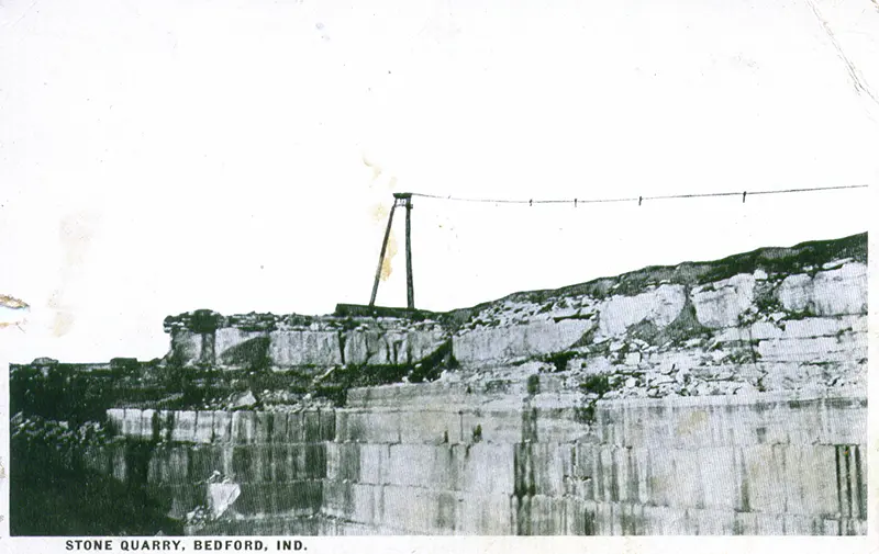 An Indiana Limestone Quarry near Bedford