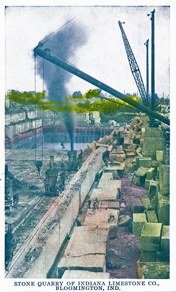 Indiana Limestone Company - Splitting a 'cut'