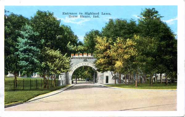 Highland Lawn Cemetery Entrance, Terre Haute