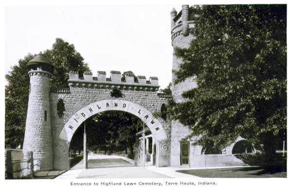 Highland Lawn Cemetery Entrance, Terre Haute