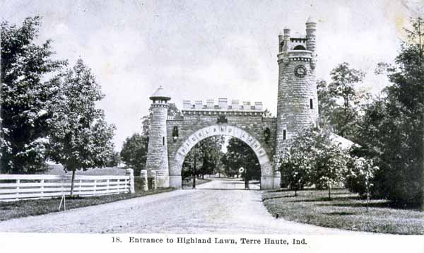 Highland Lawn Cemetery Entrance, Terre Haute