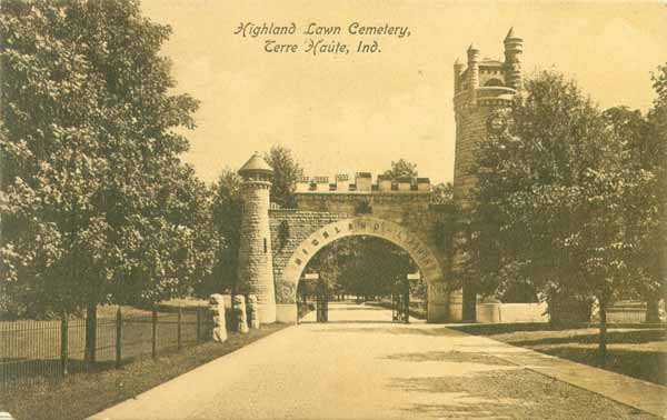 Highland Lawn Cemetery Entrance, Terre Haute