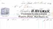 Hulman Wholesale Grocer & Dealer Receipt